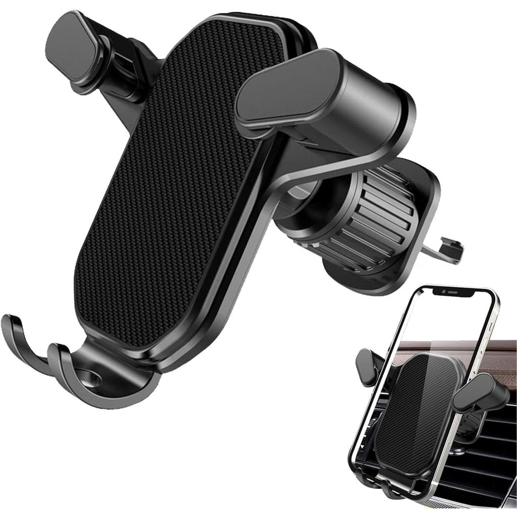 Suporte de Celular Smartphone Saída de Ar do Carro Fixa Forte Gira 360 Universal Todos os Modelos