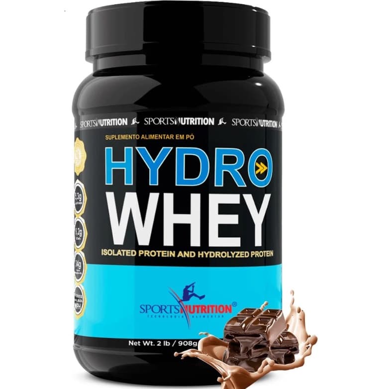 Hydro Whey - Whey Protein Hidrolisado - 908g Sabor Chocolate | Sports Nutrition