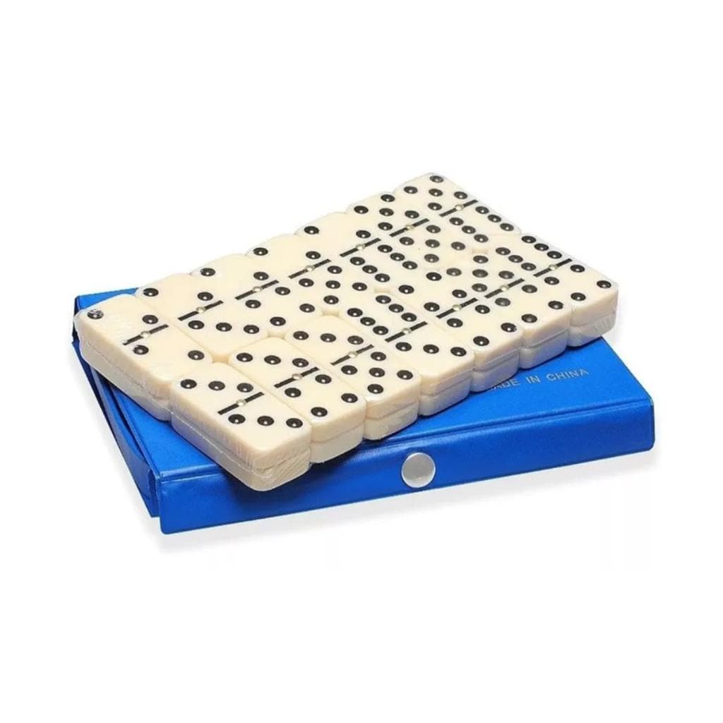 Jogo Domino Profissional Estojo C/ 28 Pecas Original - Jogo Para Amigos E Familia - Material Resistente - Double Six