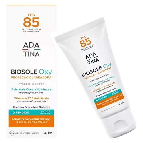 Biosole Oxy Fps 85 Protetor Solar 12HS de proteção Clareador  Manchas  melasma AdaTIina