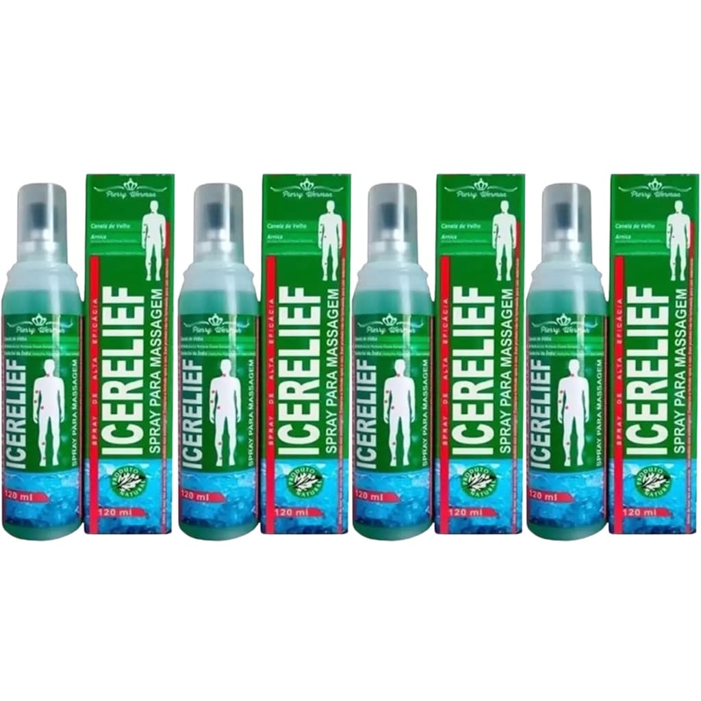 Kit 6x Spray Para Massagem Icerelief com Arnica 120 ml