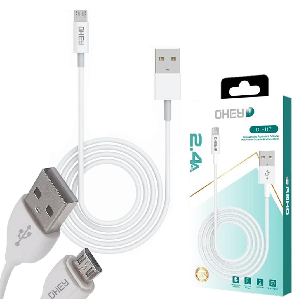 Carregador Celular Cabo De Dados Compatível  Micro Usb Lightining  USB C 2 Metros Rapido