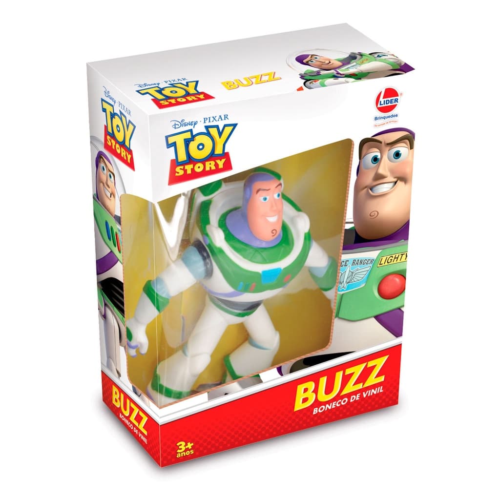 Boneco Robo Brinquedo Infantil Buzz Lightyear Toy Story Articulado Vinil Atóxico Lider