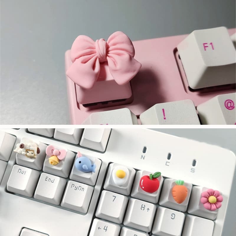Bonito Dos Desenhos Animados DIY Keycaps Esc Teclado Mecânico Tampas Cereja Mx Adorável Personalizado Chave Boné Gamer