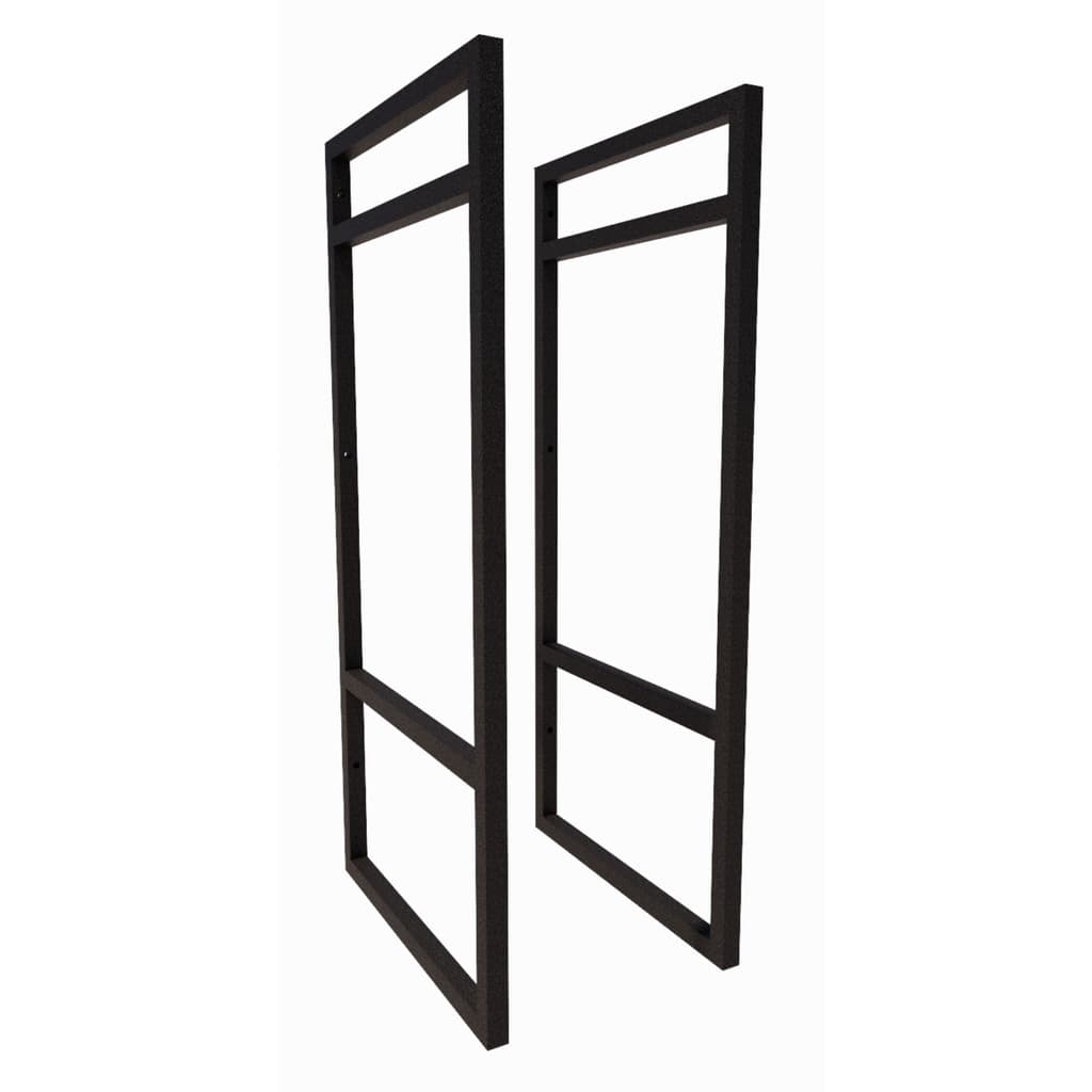 2 Suporte Prateleira Nicho Duplo Estilo Industrial Suspensa Parede Teto 60x28cm