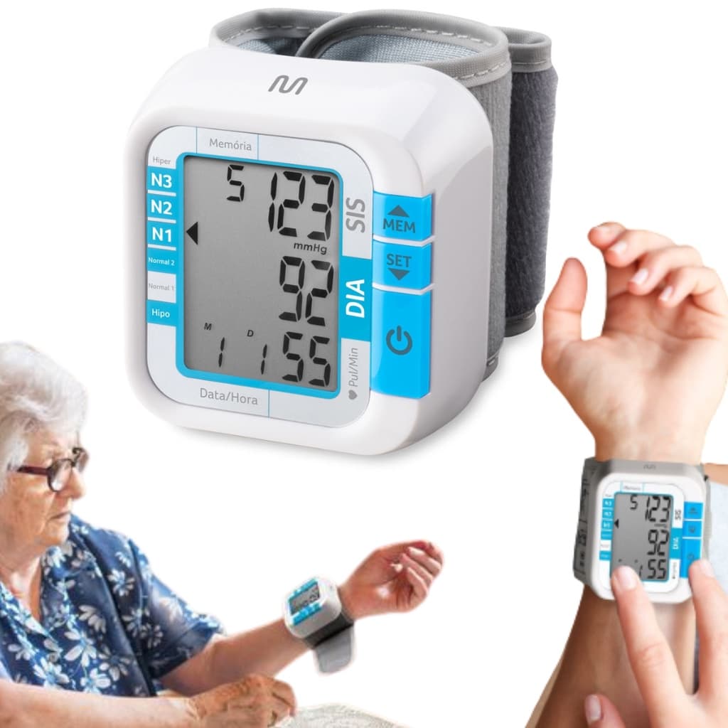 Aparelho Monitor de Pressao Arterial Pulso Multilaser HC204