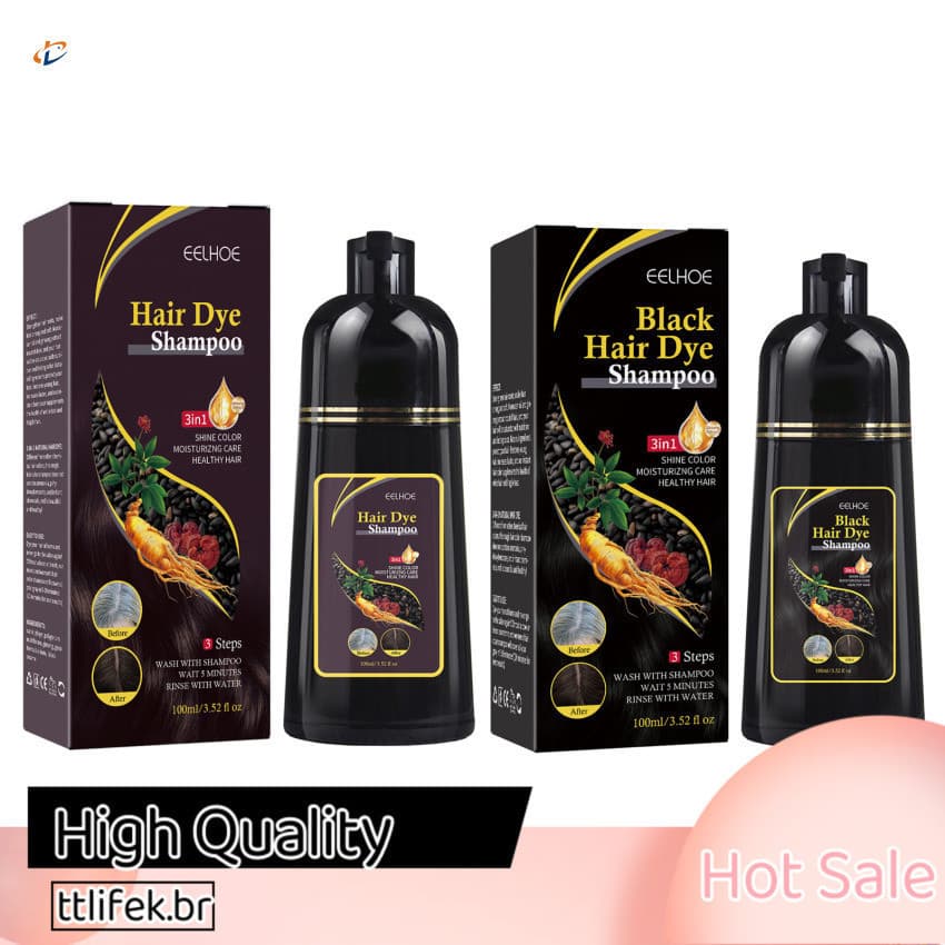 Shampoo GRANDE Para Cabelos Pretos Polygonum Multiflorum Essência Hidratante Preto Limpeza Capilar