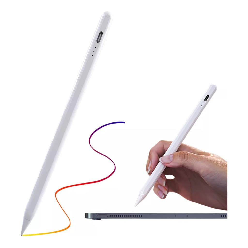 Caneta Touch Screen Ponta Fina Para Android Ios Tablet Recarregável Usb Ct19b
