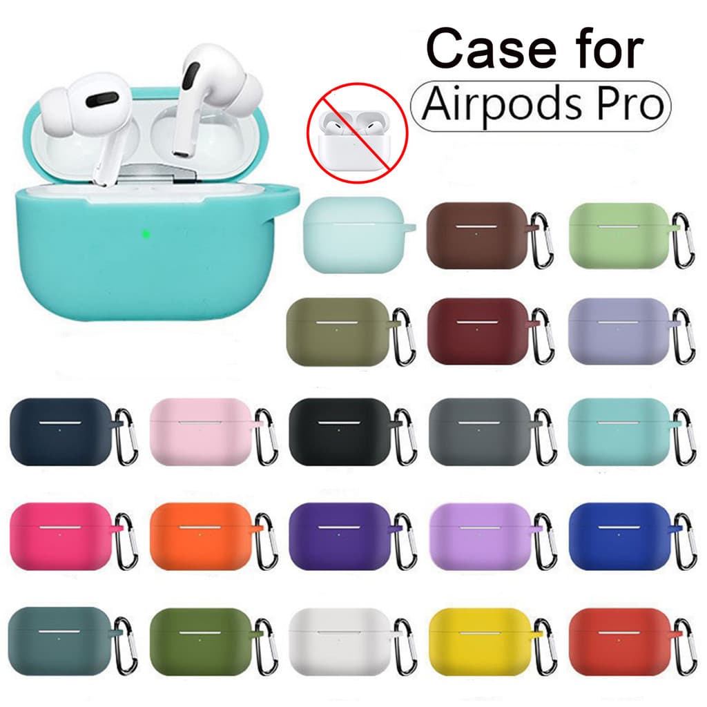 Capa Case Silicone Com gancho Protetora  para fone apple AirPods pro 2 3 1 NAO INCLUI FONE