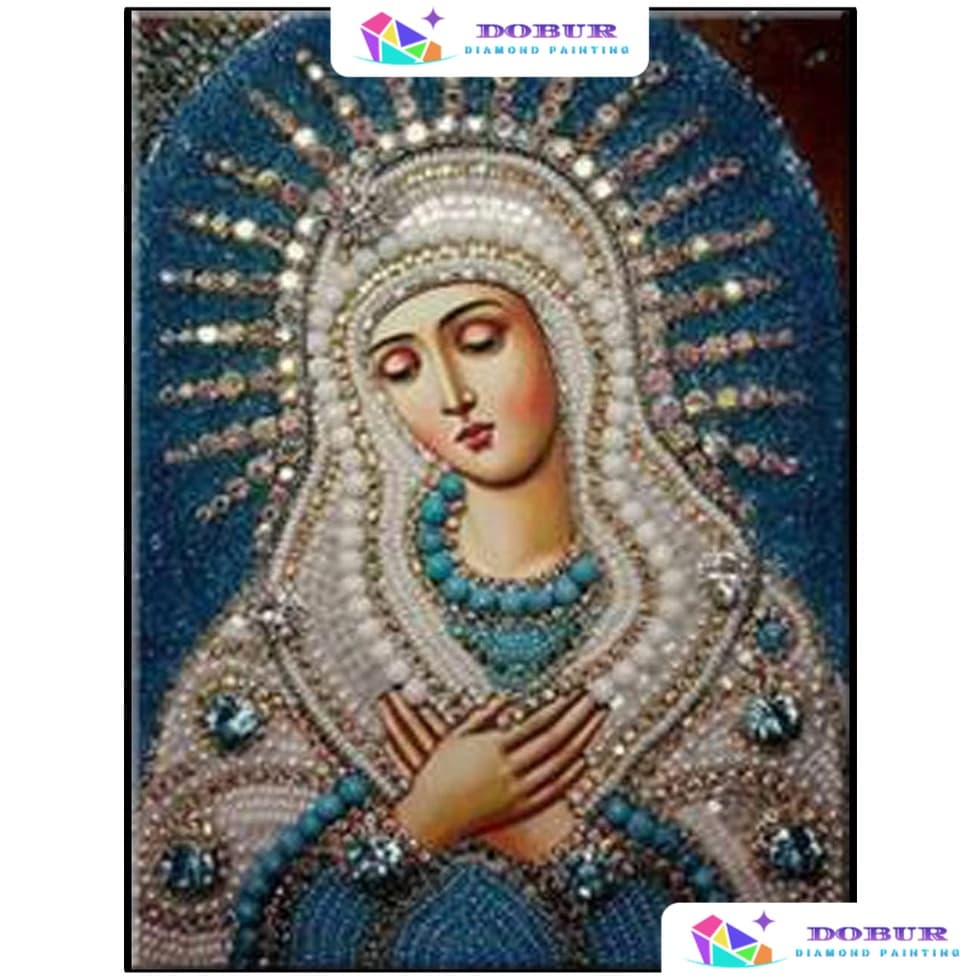 Kits De Pintura De Diamante Para Adultos Redondos/Quadrados Virgem Maria 5D DIY Broca Completa Arte Artesanato Decoração