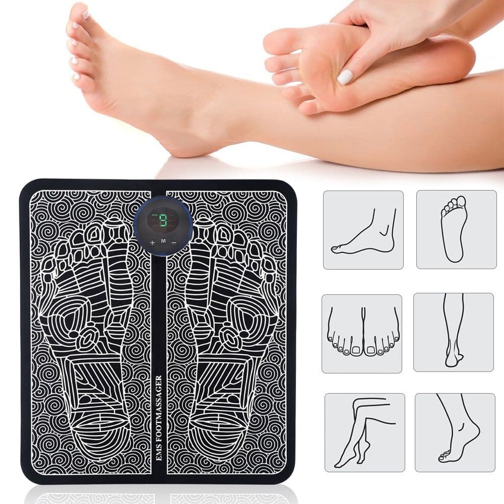 Massageador Elétrico De Pés Esteira Fisioterapia Músculo Cuidados Com A Saúde Relaxamento Muscular Portátil Recarregável Sem Fio Fisioterapia Para Dores 20 Velocidades