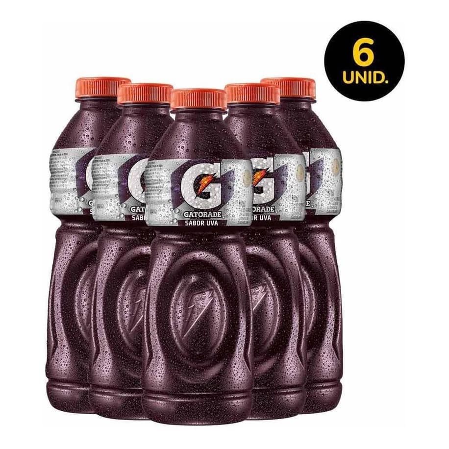 Pack 6 Isotônico Gatorade Sabor Uva Garrafa 500ml