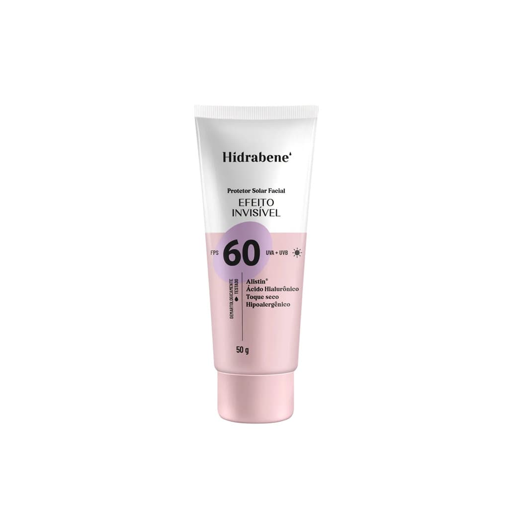 Protetor Solar Facial FPS 60 Invisivel 50g - Hidrabene