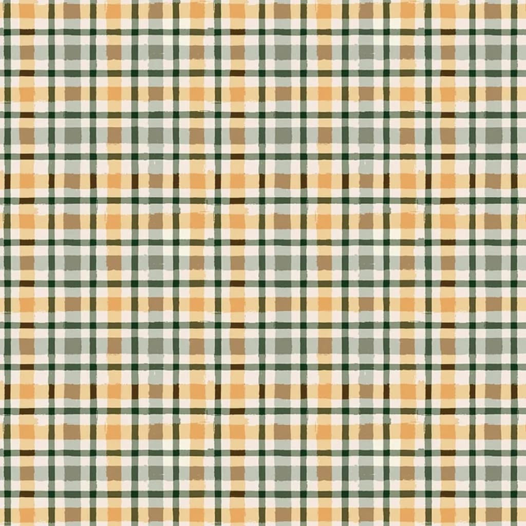 Tecido Patchwork Digital Xadrez Peras MAC010