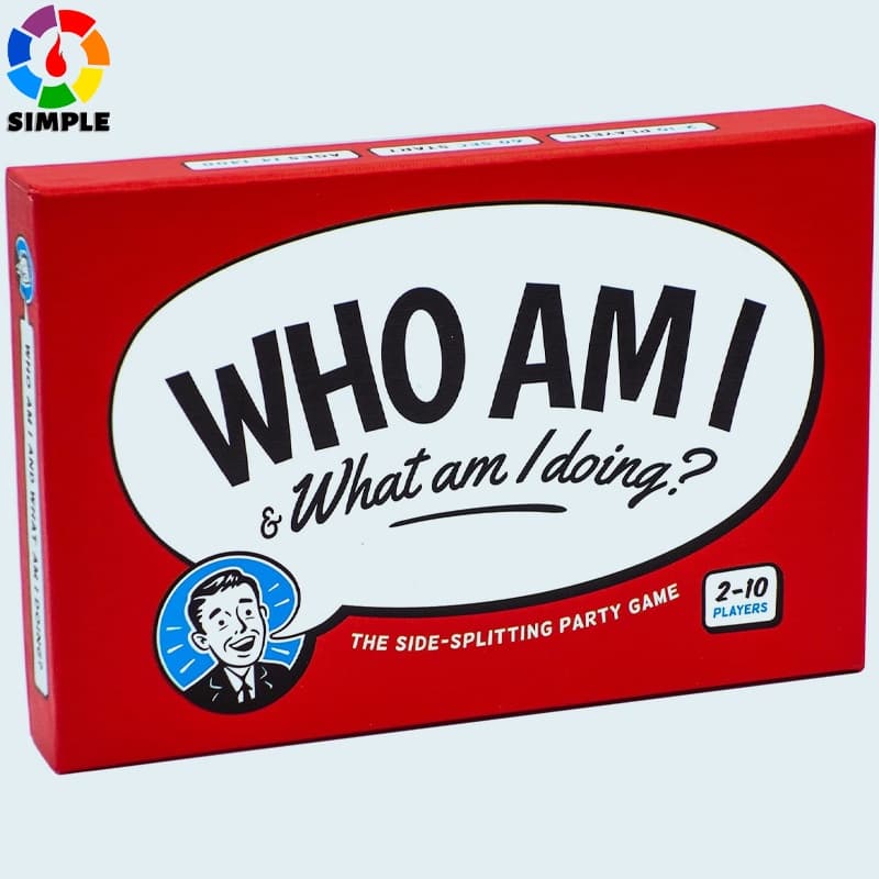Who Am I & What Am I Doing? – Charades & Impressions Card Game for Adults, Couples & Family - for Travel, Board Game Night or Dinner Party (14+)