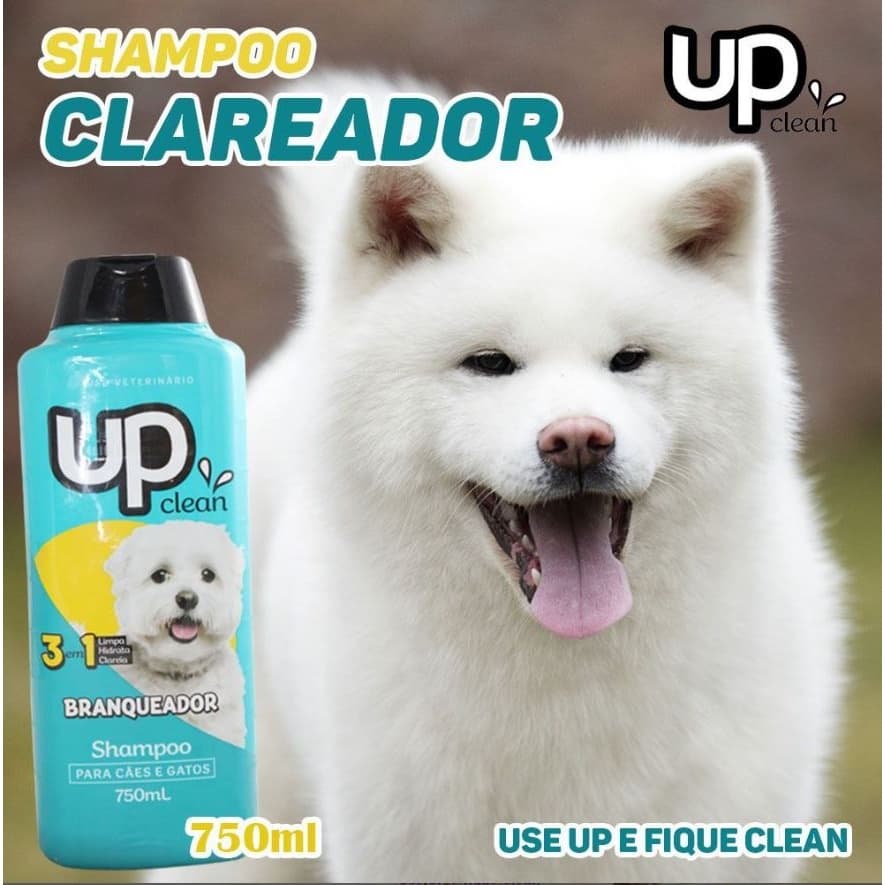 Shampoo para Cachorro Branqueador de pelos 750ml  Up Clean