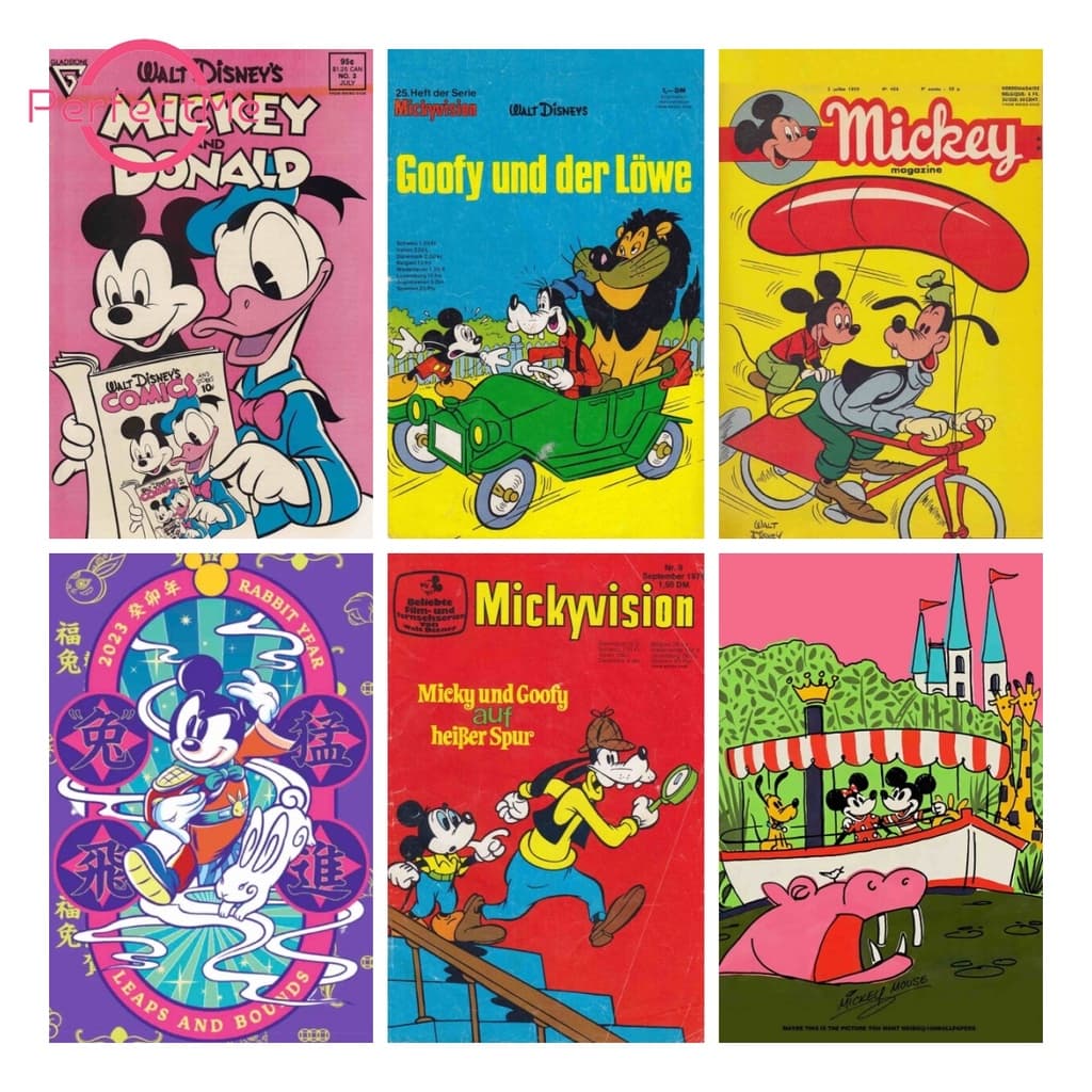 Pmmickey Mouse 5D Pintura Diamante Ponto Cruz Completo Pato Donald Conjunto Acrílico Redondo Para Decoração De Casa 30x4
