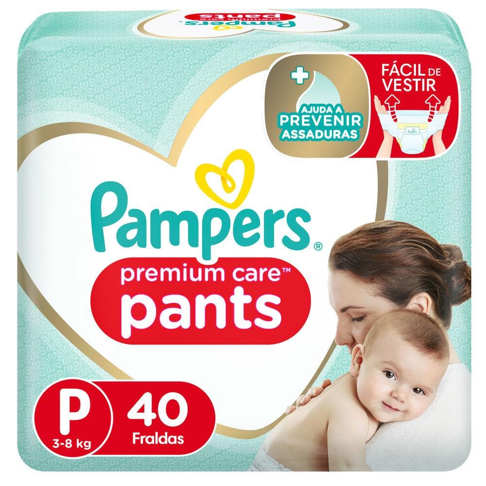 Fralda Pampers  Premium Care Pants P com 40un