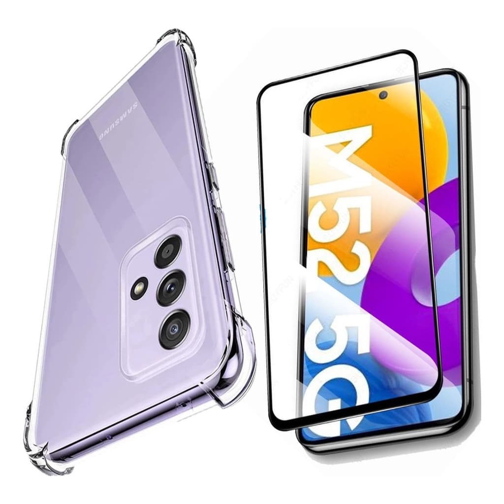 Capa Case Capinha Compatível Com Galaxy M52 + Película 3D Vidro Temperado