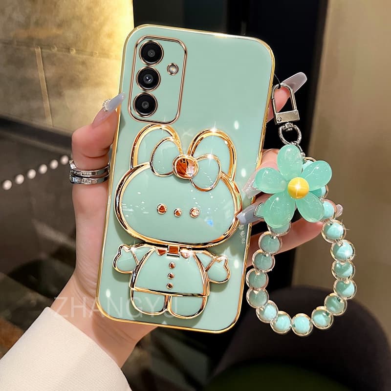 Capa Para Samsung A13 5G A14 4G A14 5G A15 A24 4G A25 5G A34 A54 5G De Celular TPU 3D Coelho Estéreo Suporte Ultra Fino