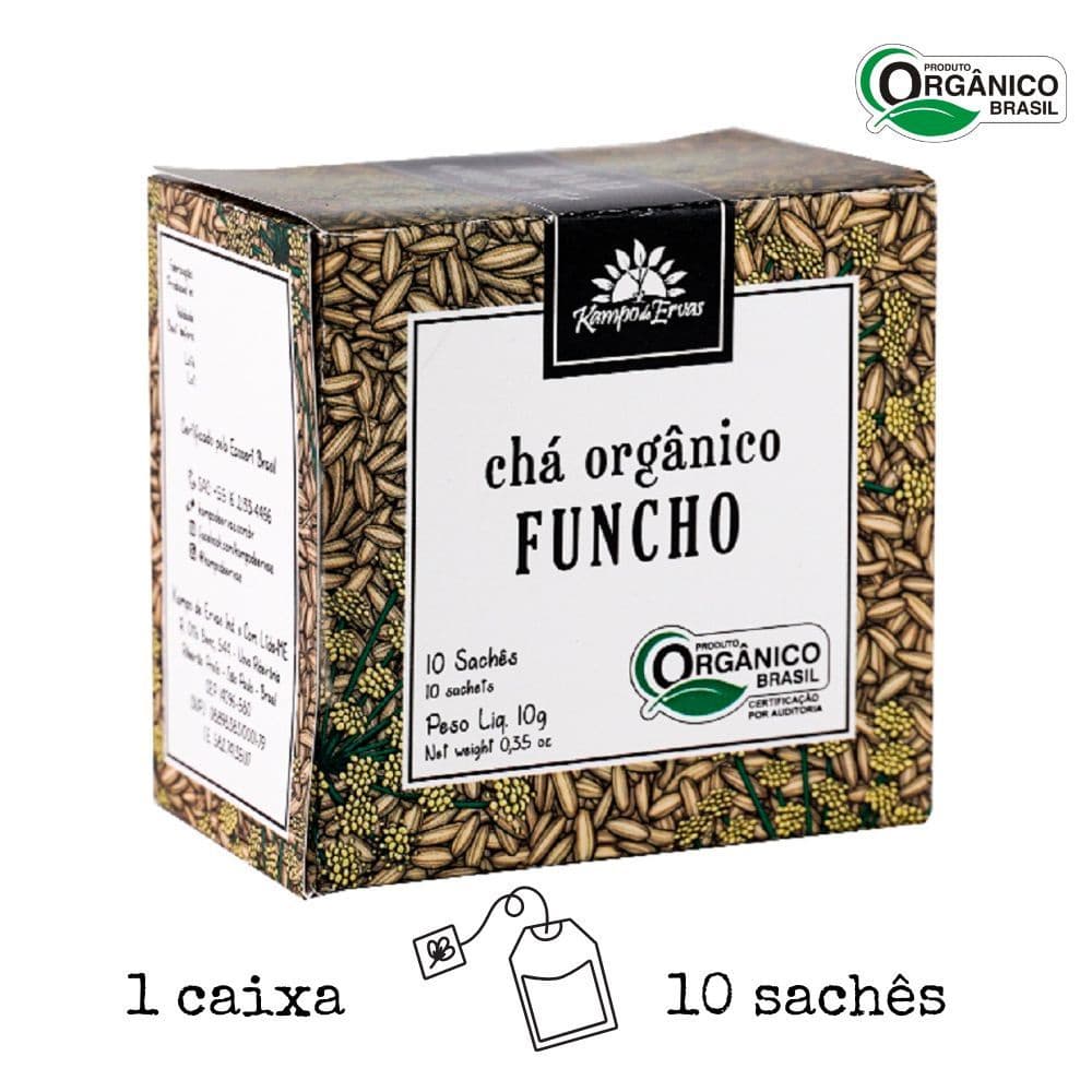 Funcho erva Orgânico Kampo de Ervas 10 sachês