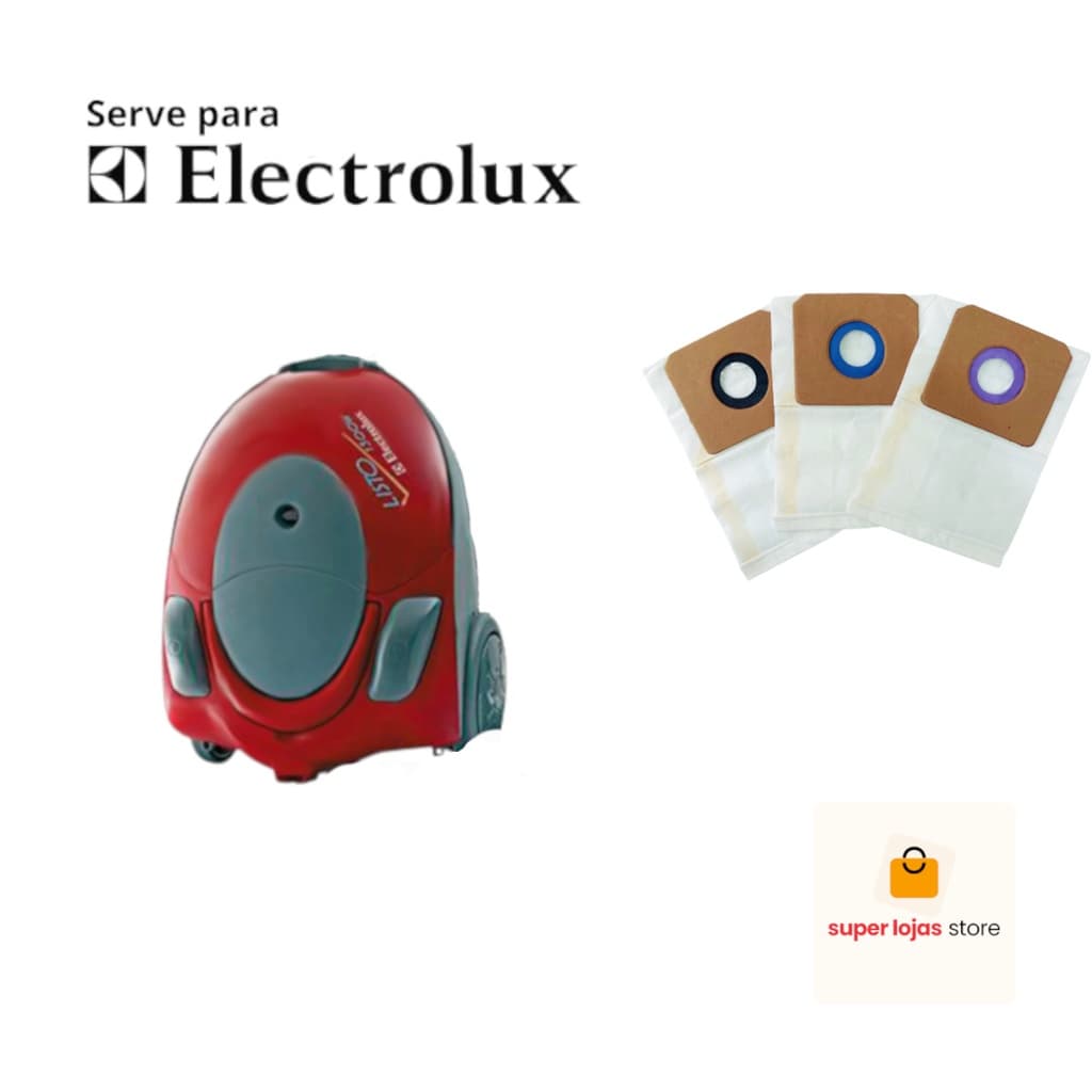 Saco Para Aspirador de Pó Electrolux Listo com 3 Unidades