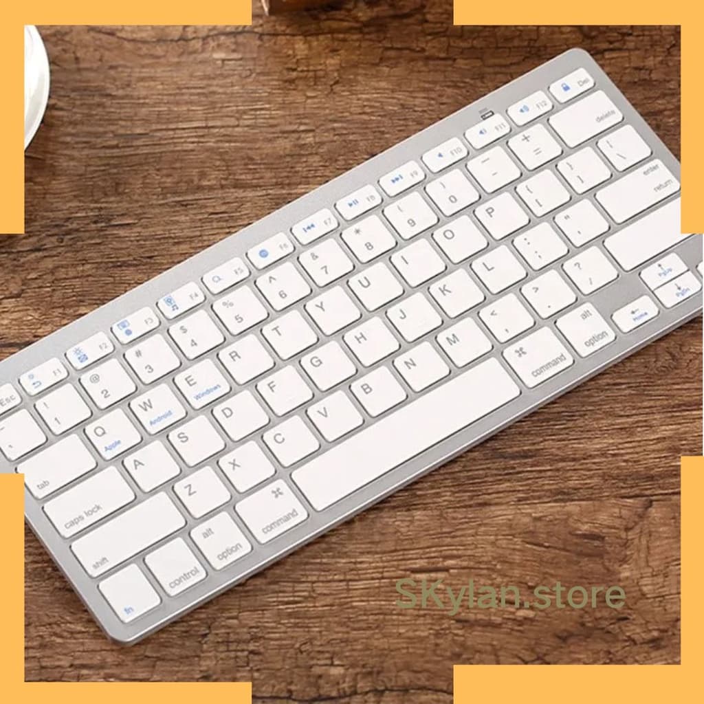 78 Teclas Do Escritório Bluetooth Teclado Sem Fio Para Laptop iPad Tablet Compatível Windows IOS Android BRANCO JP101