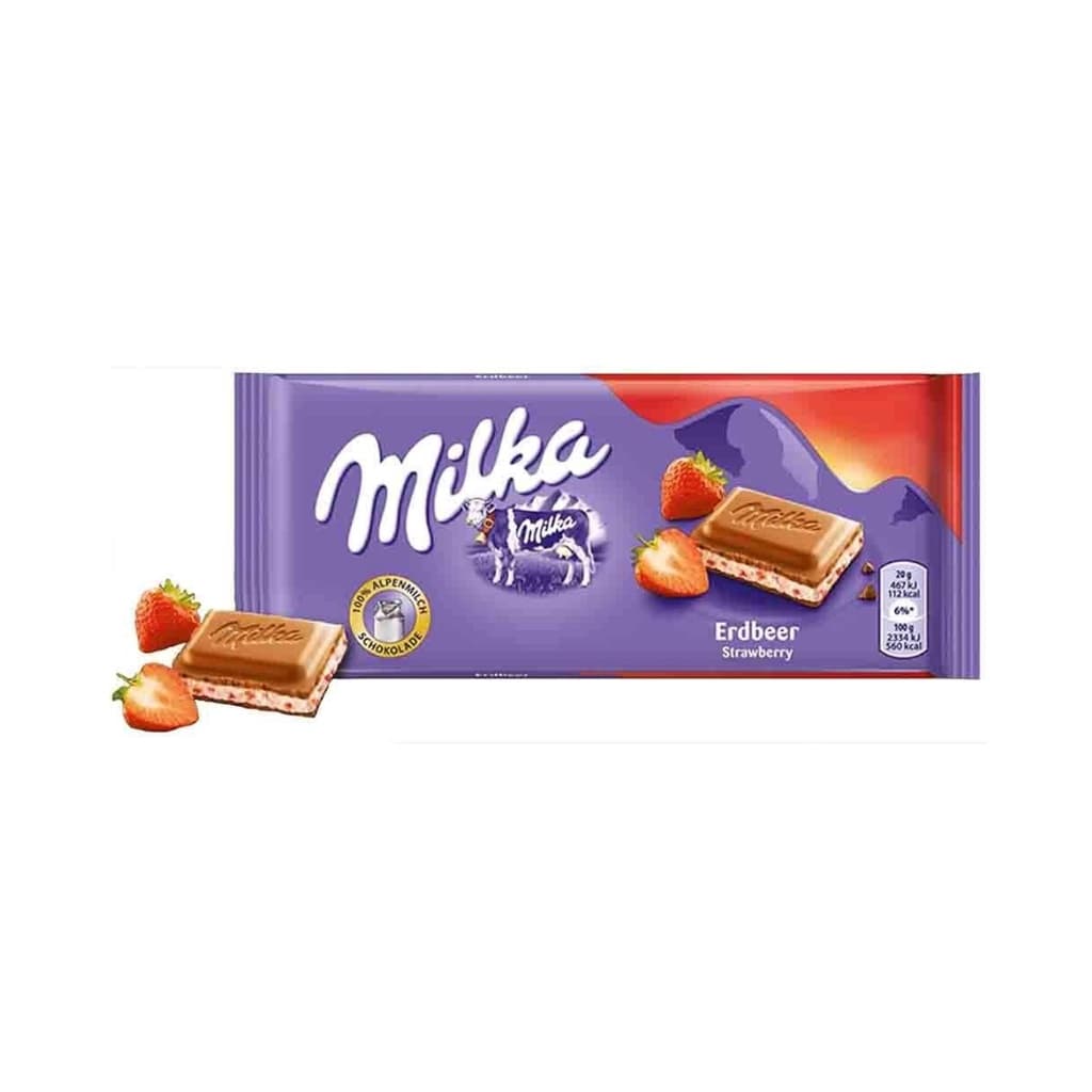 Milka Strawberry Chocolate Importado 100g