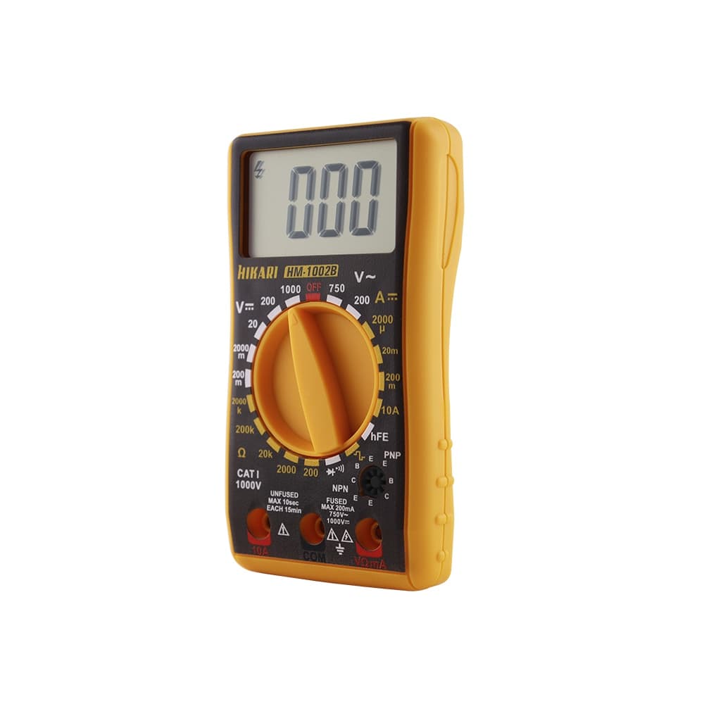 MULTÍMETRO DIGITAL HIKARI HM-1002B - Teste Transistor Hfe, Tela Grande