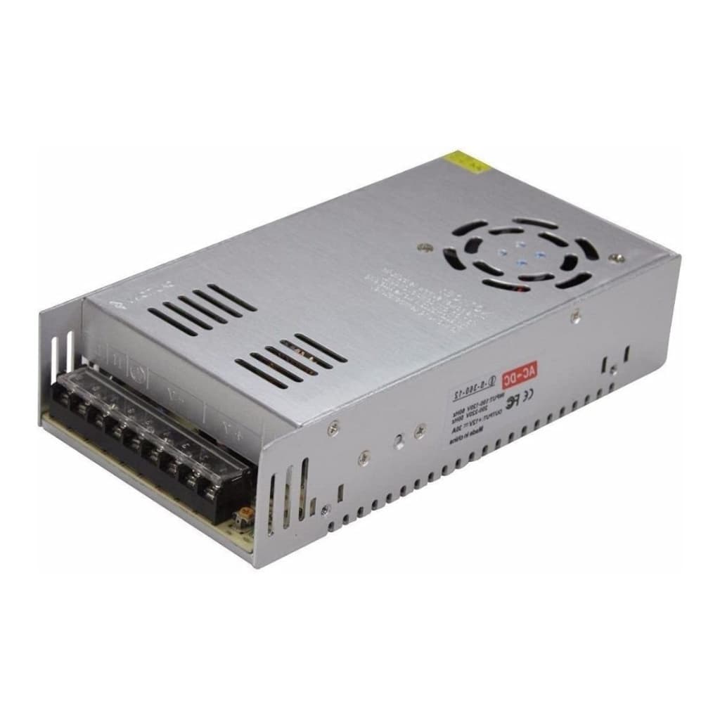 Fonte Chaveada 12V 50A 600W Bivolt Com Chave Seletora Para Som Automotivo CFTV LED Automação Alta Potência