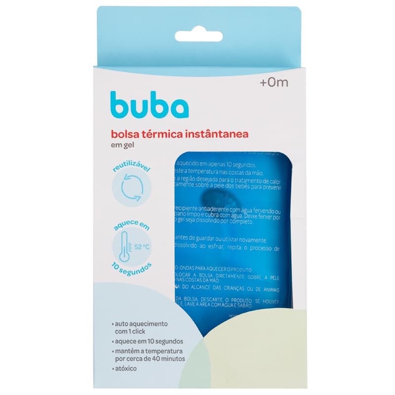 Bolsa Térmica em Gel Aquecimento Instântanea Em Um Click Alívio Cólicas Dores Bebê Buba