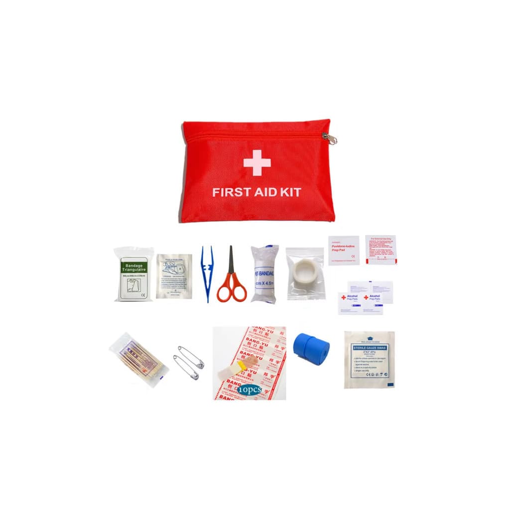 Kit Bolsa Primeiro Socorros Escoteiro Sobrevivência 50 Peças