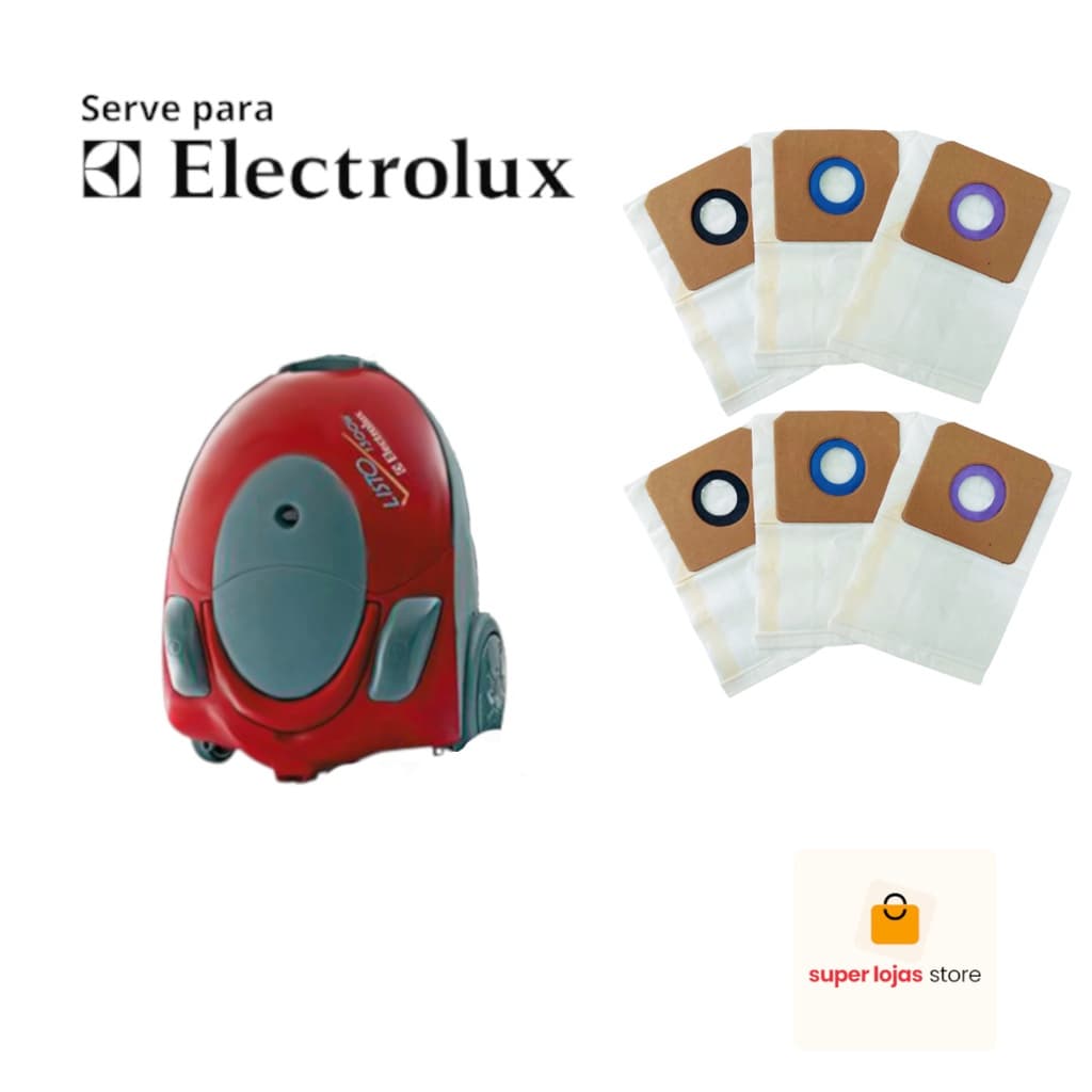 Saco Para Aspirador de Pó Electrolux Listo com 6 Unidades