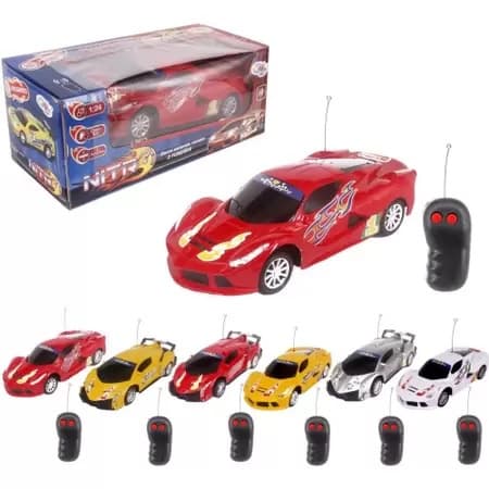 Brinquedo Carrinho Carro Controle Remoto Sem Fio Nitro 3 Funções com Luz- Wellkids
