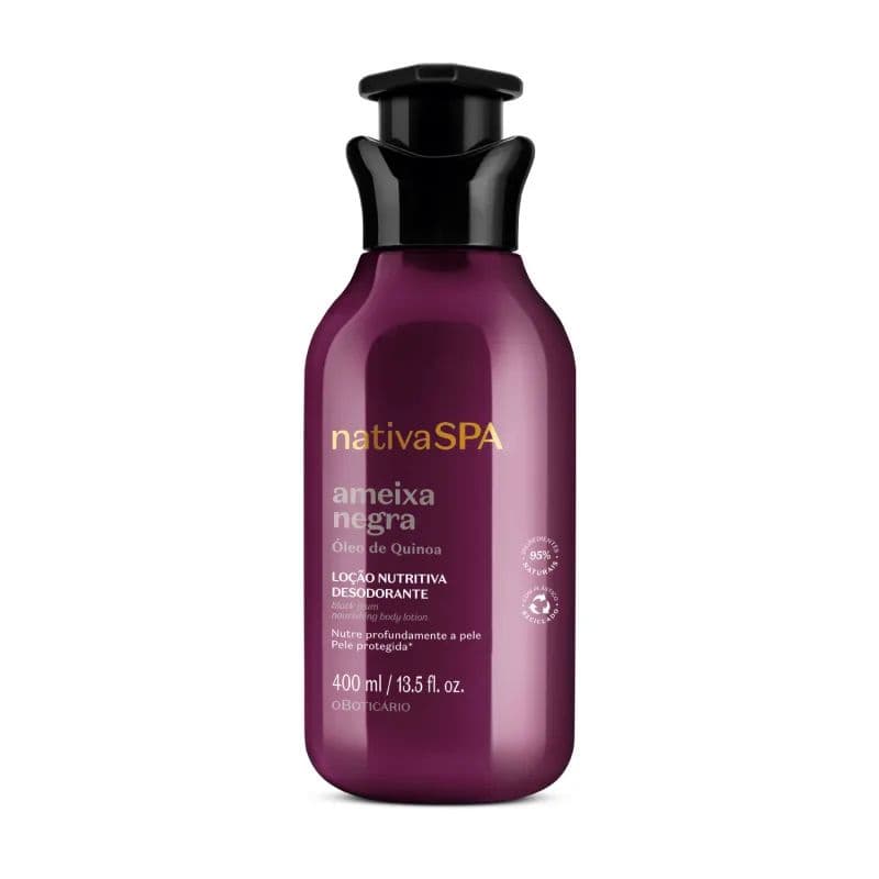 Nativa Spa Ameixa Negra Loção Hidratante Desodorante Corporal  400ml