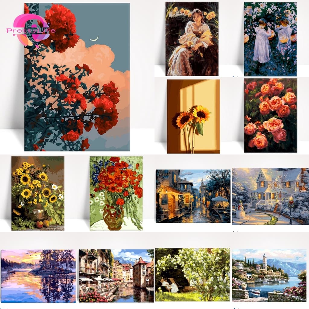 PL À Prova De Família Pintor Arte Imagem Série 5D Kits De Pintura Diamante Completo Bordado Ponto Cruz Decorações Para C