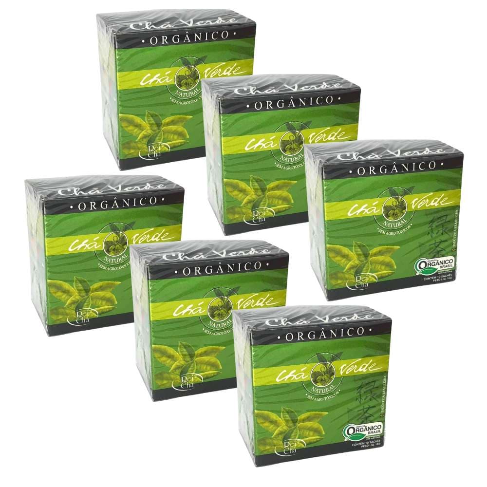 Kit 6 Chá Verde Orgânico Campo Verde 10 sachês cada