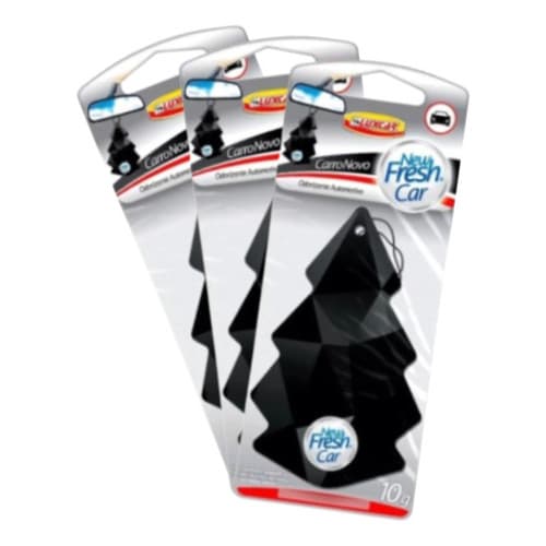 Kit 3 Cheirinho Carro Odorizante New Fresh Fun Carro Novo