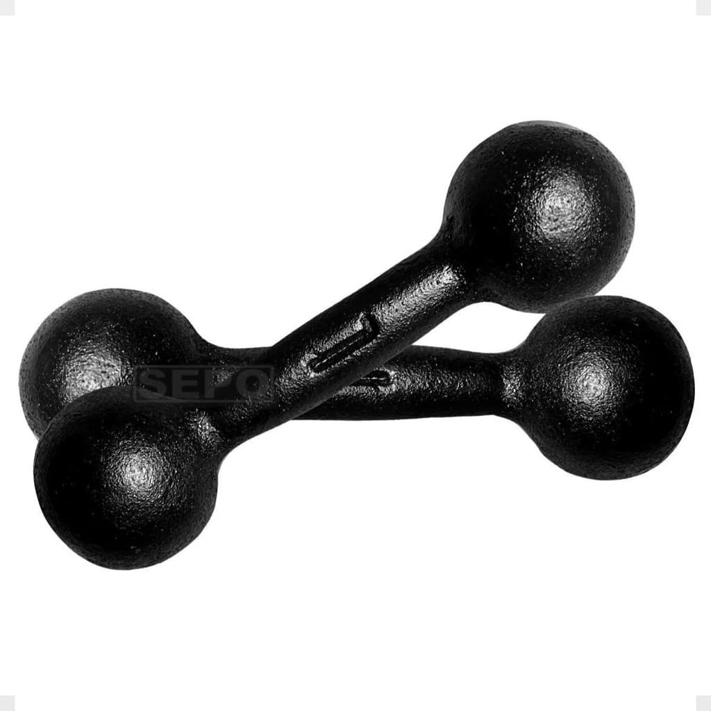 Par Halter 1 Kg Cada Ferro Treino Academia Musculação Casa