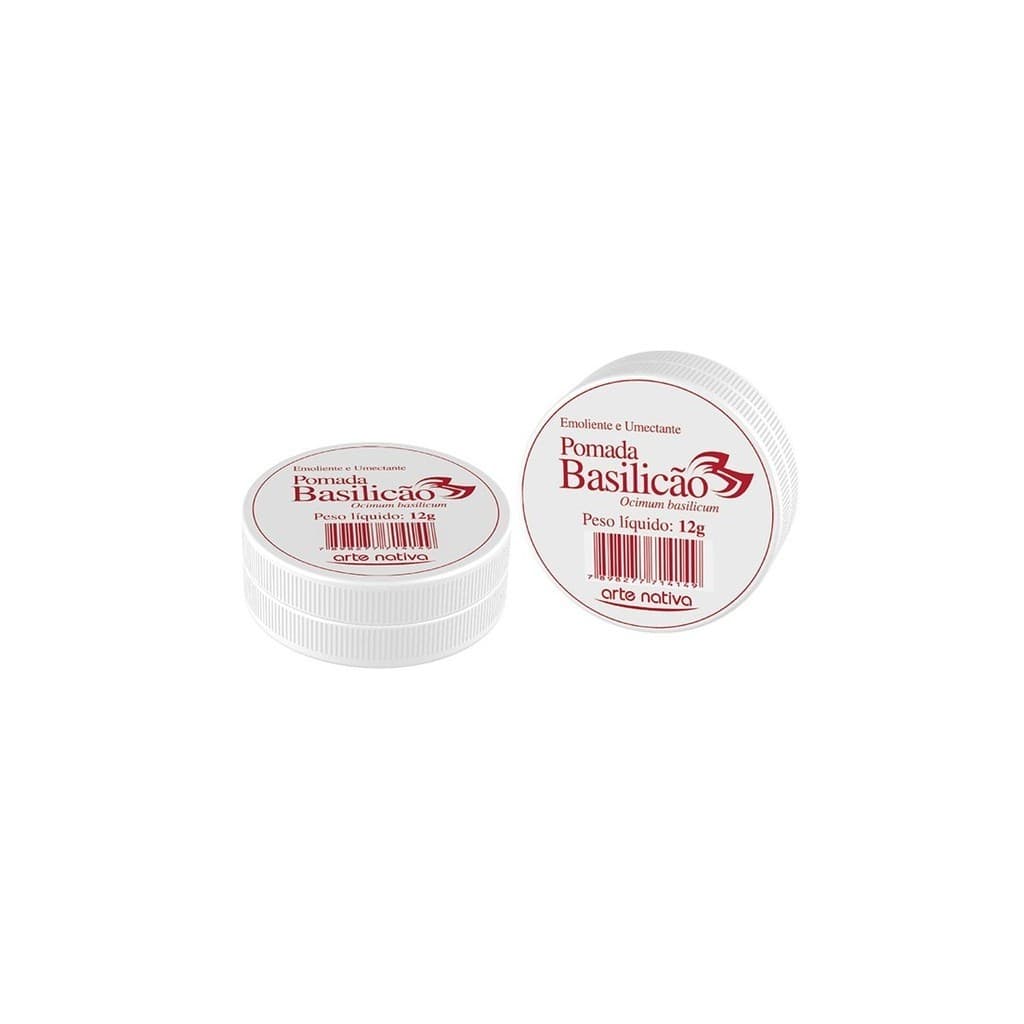 Kit 2 Pomada Basilicão 12g Emoliente Umectante - Arte Nativa