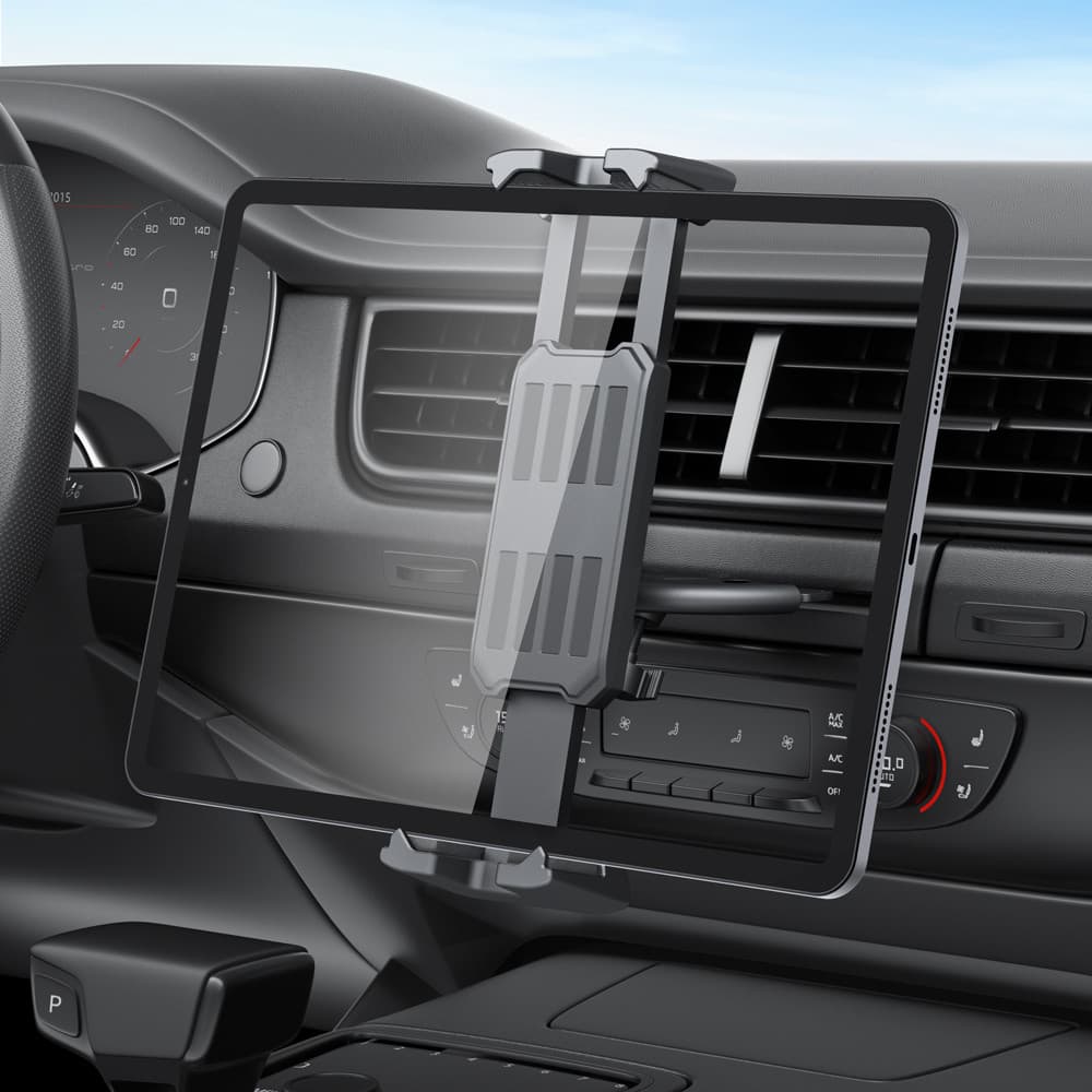 Suporte De Telefone Para Carro Resistente Slot De CD Player-Universal Ajustável Tablet Smartphones De 4 A 14 " IPad Pro/