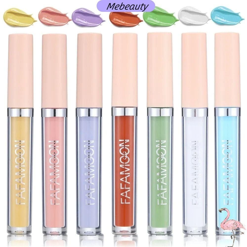 Creme De Base ME , Corretivo Líquido De Cobertura Total De 2.5ML Colorido Para Maquiagem Facial Com Tom De Pele Uniforme