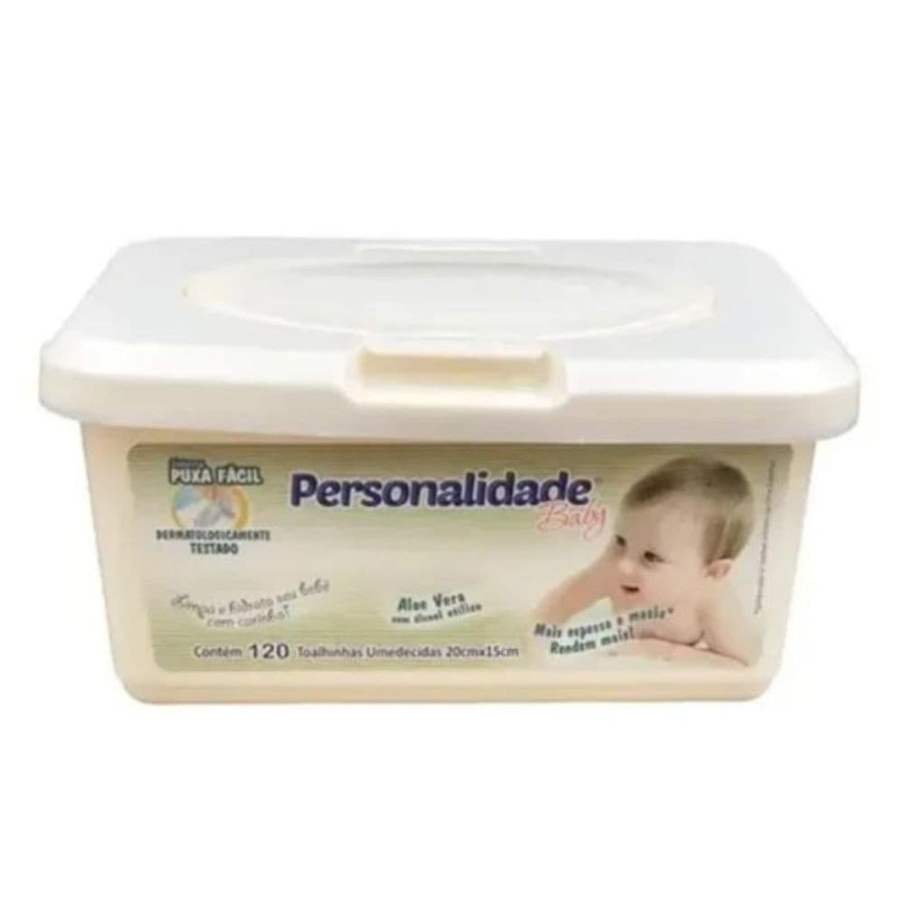 Toalhas Umedecidas Estojo Personalidade Baby TotalCare C/120