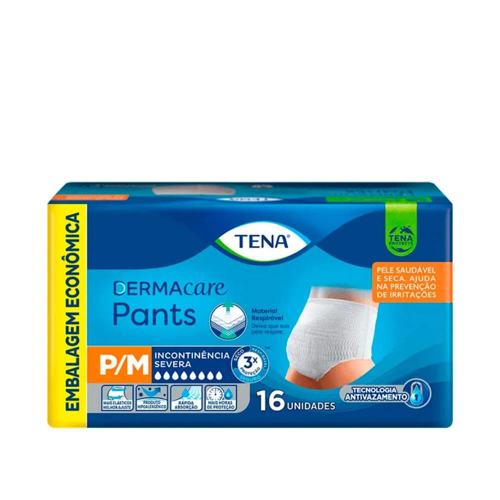 Fralda Tena Dermacare Pants Embalagem Econômica