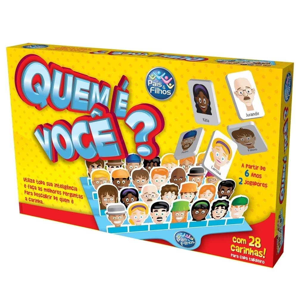 Quem E Voce? Jogo De Tabuleiro Cara A Cara Adivinhacao De Personagem Para Familia E Amigos - Pais E Filhos