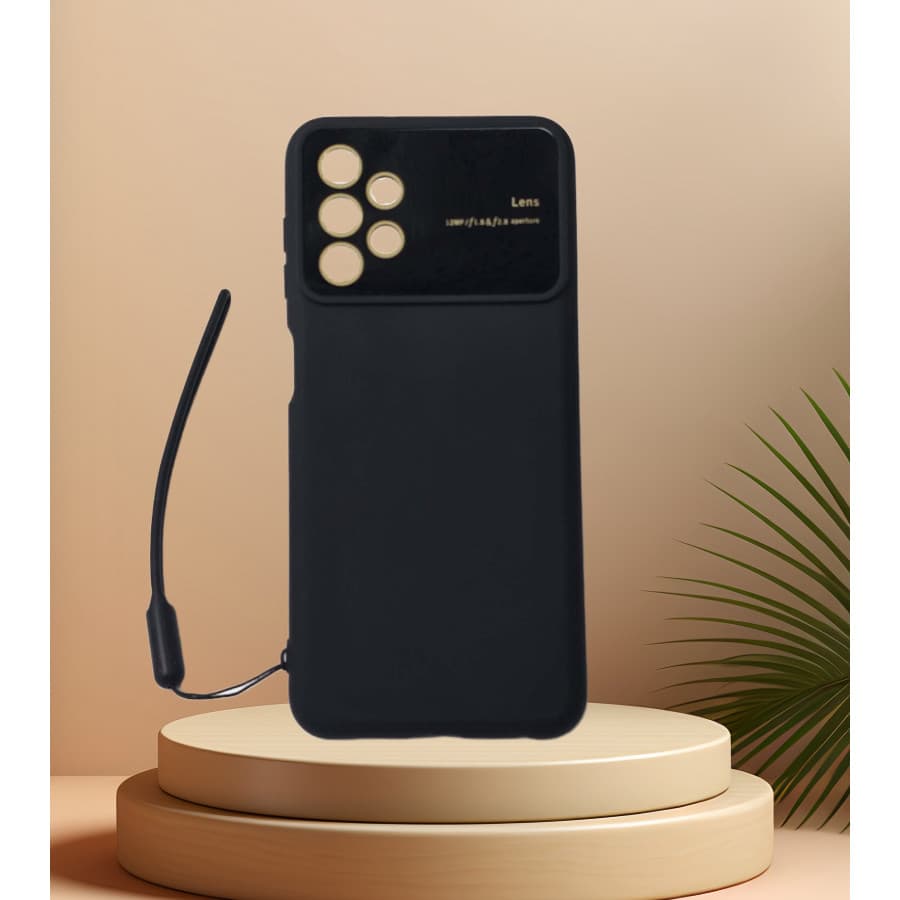Capa Capinha  De Celular Compatível A13 Proteção Câmeras Aveludada Com Silicone Com Pulseira Liso REF（ YV3）