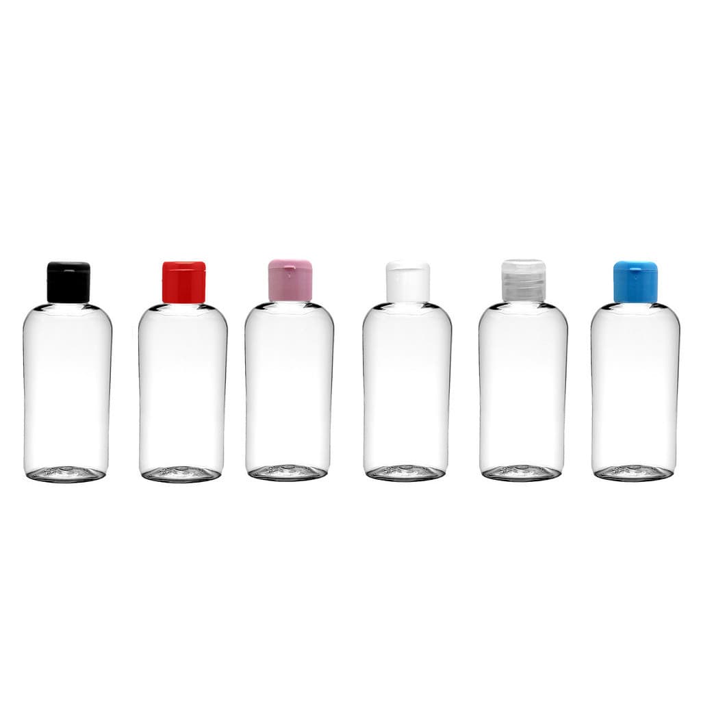 10 Frascos Plástico Pet 60 Ml Oval Tampa Flip Top para viagem sabonete líquido, álcool gel, cremes e shampoo