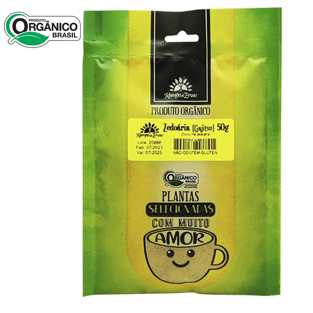Cúrcuma Zedoária Gajitsu Orgânica Pó 50g Kampo de Ervas