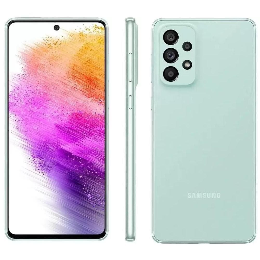 Usado: Samsung A73 128 GB Verde - Muito Bom