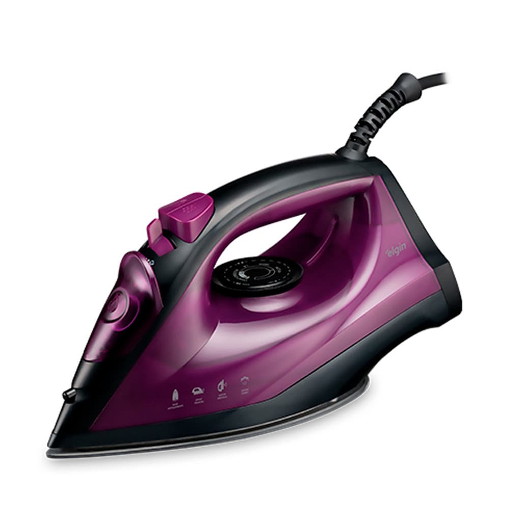 Ferro Passar Roupas A Vapor Elgin Easy Pass 1700w 220v Base Antiaderente Poupa Botões Spray Frontal 